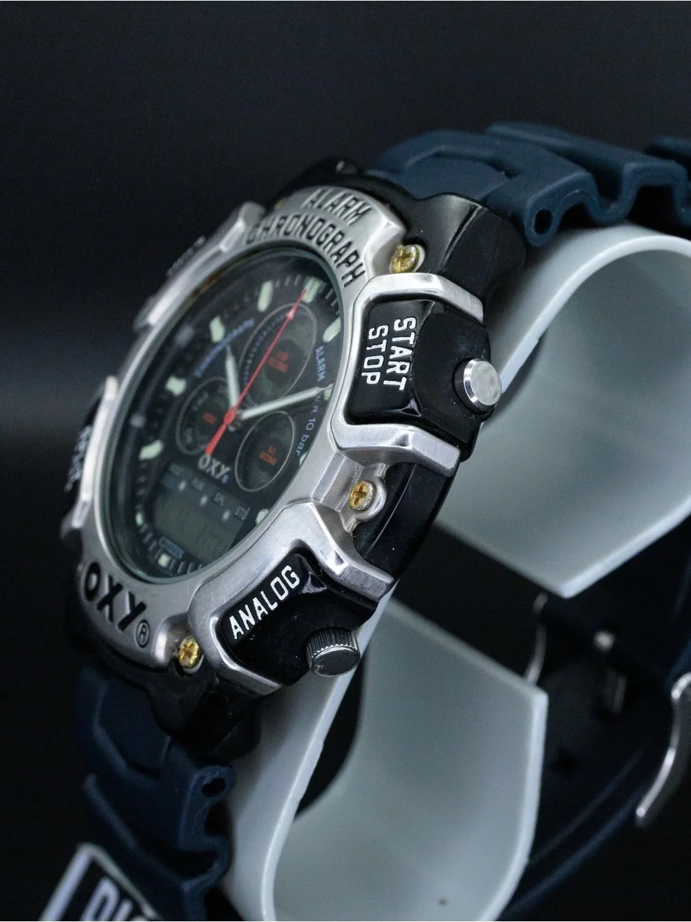 Citizen RARE Oxy C112-L12031 Vintage 44mm Analog Digital JDM Import Watch